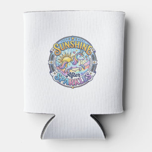 Unicorn Sunshine After Sparkles POD Ready Marketpl Can Cooler