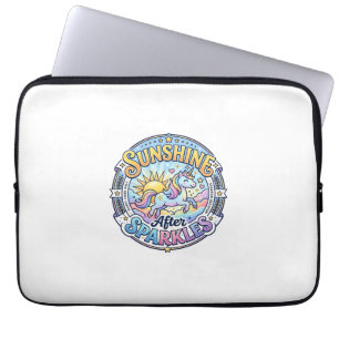 Unicorn Sunshine After Sparkles POD Ready Marketpl Laptop Sleeve