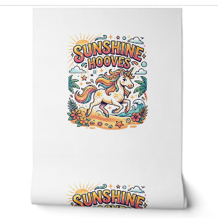 Unicorn Sunshine Hooves Commercial Sticker and Shi Wallpaper