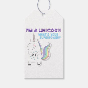 Unicorn Superpower Gift Tags