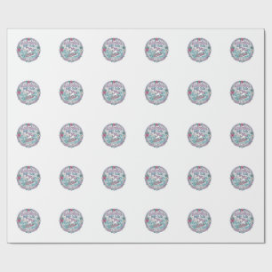 Unicorn Surf Club Playful Shirt Graphic_1 Wrapping Paper