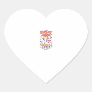Unicorn Sweat Now Sparkle Later Print Ready Zazzle Heart Sticker