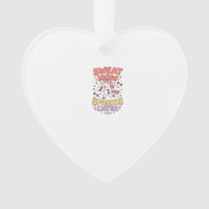 Unicorn Sweat Now Sparkle Later Print Ready Zazzle Ornament