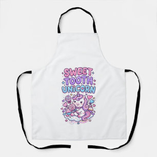Unicorn Sweet Tooth Unicorn Cute Pastel Cute Gift Apron