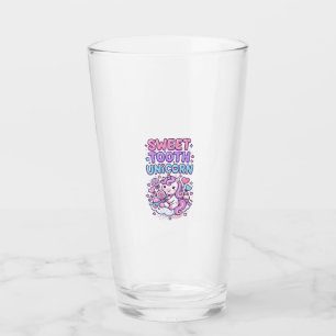 Unicorn Sweet Tooth Unicorn Cute Pastel Cute Gift Glass