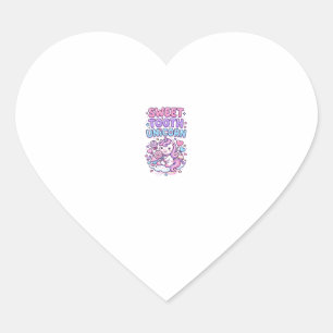 Unicorn Sweet Tooth Unicorn Cute Pastel Cute Gift Heart Sticker