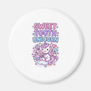 Unicorn Sweet Tooth Unicorn Cute Pastel Cute Gift Magnet