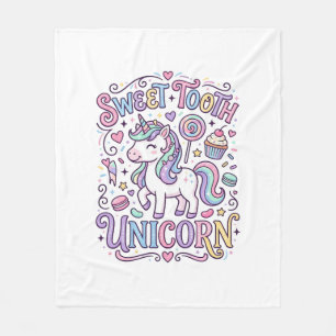 Unicorn Sweet Tooth Unicorn Original Merch Design_ Fleece Blanket