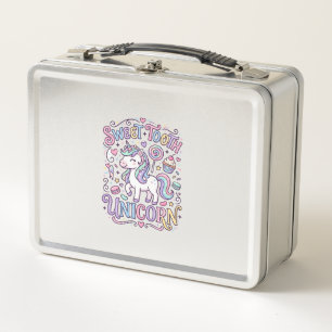 Unicorn Sweet Tooth Unicorn Original Merch Design_ Metal Lunch Box