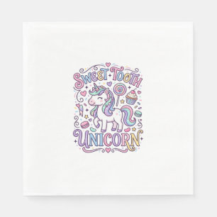 Unicorn Sweet Tooth Unicorn Original Merch Design_ Napkin