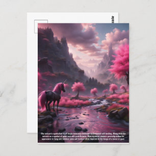 Unicorn Symbolism Postcard