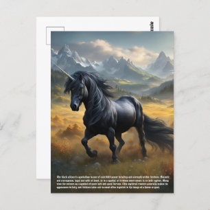 Unicorn Symbolism Postcard