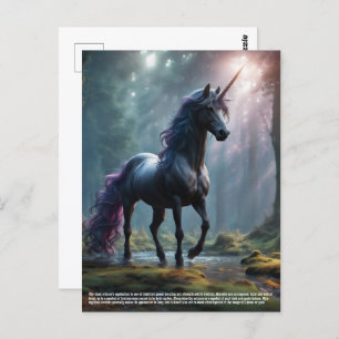 Unicorn Symbolism Postcard