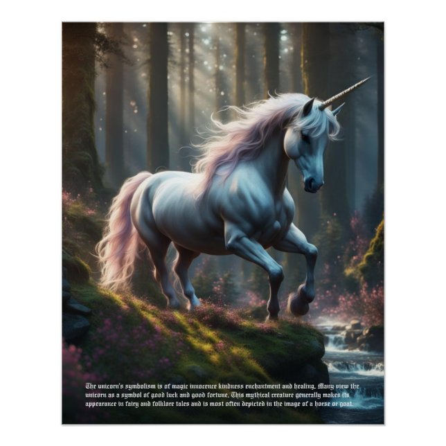 Unicorn Symbolism Poster (Front)