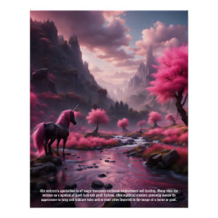 Unicorn Symbolism Poster