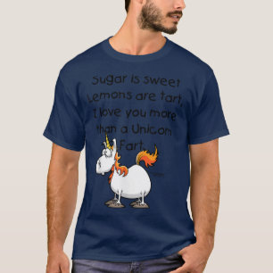 Unicorn t funny humourous unicorns fart t T-Shirt
