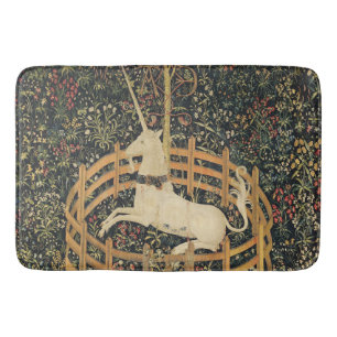 Unicorn Tapestries Captivity Mediaeval Tapestry Bath Mat