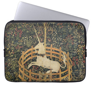 Unicorn Tapestries Captivity Mediaeval Tapestry Laptop Sleeve