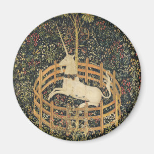 Unicorn Tapestries Captivity Mediaeval Tapestry Magnet