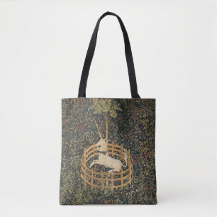 Unicorn Tapestries Captivity Mediaeval Tapestry Tote Bag
