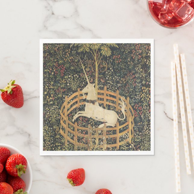 Unicorn Tapestries Classic Tapestry  Napkin (Insitu)