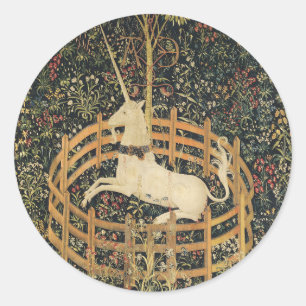 Unicorn Tapestries Classic Tapestry  Round Sticker