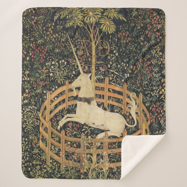 Unicorn Tapestries Classic Tapestry  Sherpa Blanket (Front)