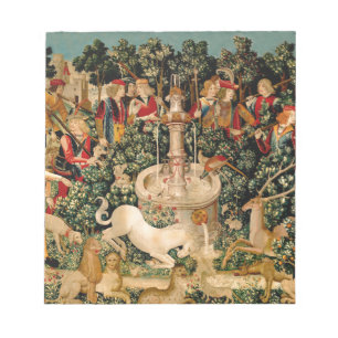Unicorn Tapestries Found Legend Myth Medieval Art  Notepad