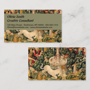 Unicorn Tapestries Found Legend Mythical Business Card