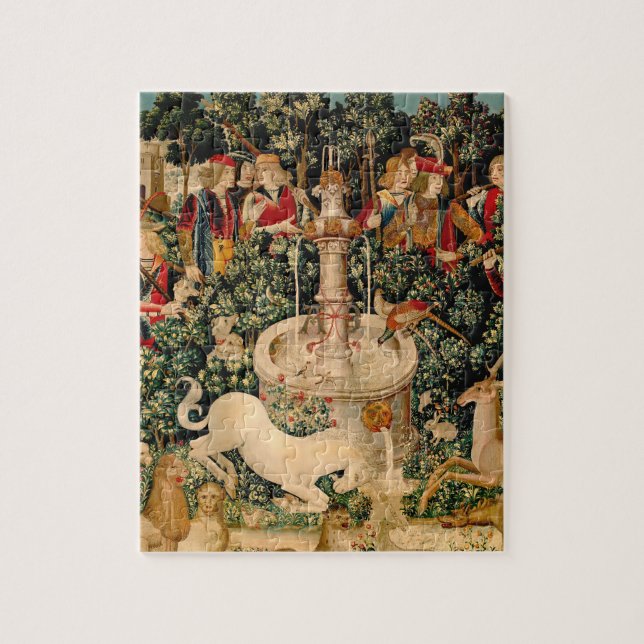 Unicorn Tapestries Found Legend Mythical Jigsaw Puzzle (Vertical)