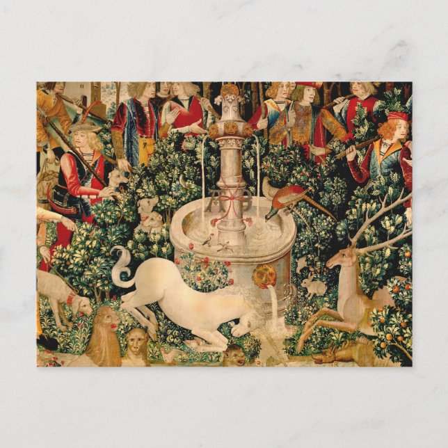 Unicorn Tapestries Found Legend Mythical Postcard (Front)