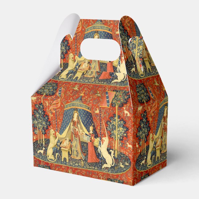 Unicorn Tapestries Lady Legend Mediaeval Favour Box (Front Side)