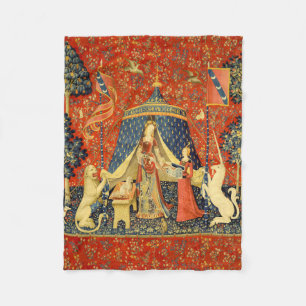 Unicorn Tapestries Lady Legend Mediaeval Fleece Blanket