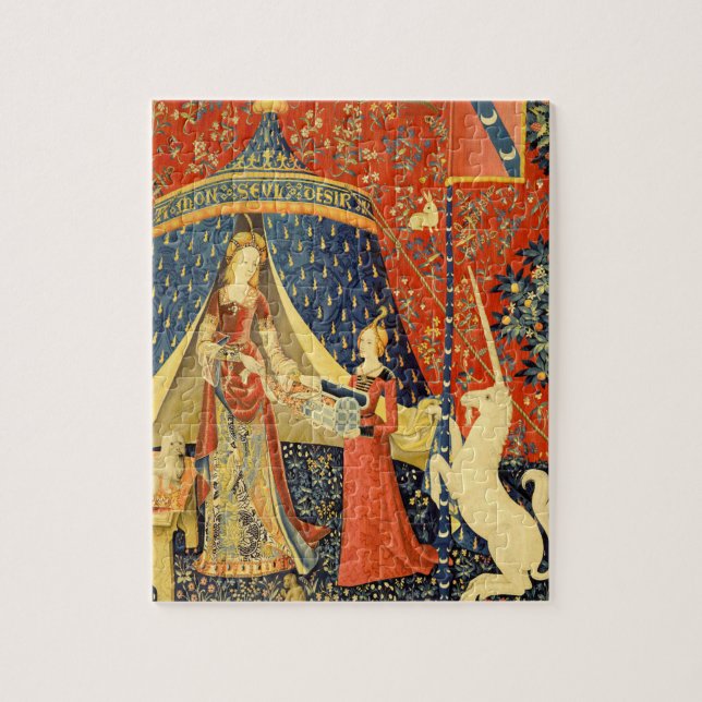 Unicorn Tapestries Lady Legend Mediaeval Jigsaw Puzzle (Vertical)