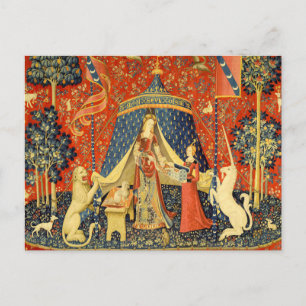 Unicorn Tapestries Lady Legend Mediaeval Postcard