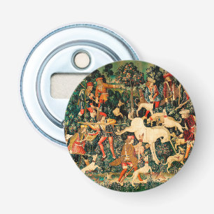 Unicorn Tapestries Mediaeval Classic Defends Hunt Bottle Opener