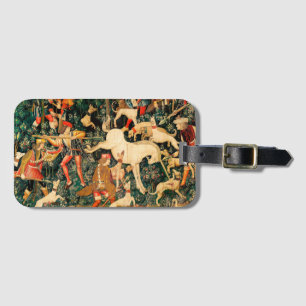 Unicorn Tapestries Mediaeval Classic Defends Hunt Luggage Tag