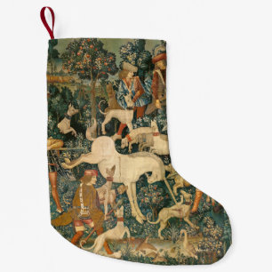 Unicorn Tapestries Medieval Defense Hunt Classic Small Christmas Stocking