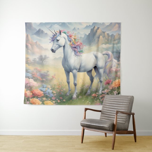 Unicorn Tapestry (In Situ (Horizontal))