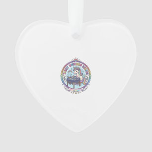 Unicorn Tarot Unicorn Reader Funny Shirt Graphic_1 Ornament