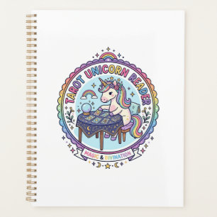 Unicorn Tarot Unicorn Reader Funny Shirt Graphic_1 Planner