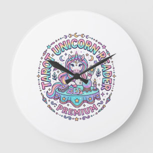 Unicorn Tarot Unicorn Reader Premium Funny Print o Large Clock