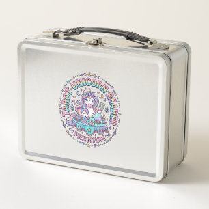 Unicorn Tarot Unicorn Reader Premium Funny Print o Metal Lunch Box