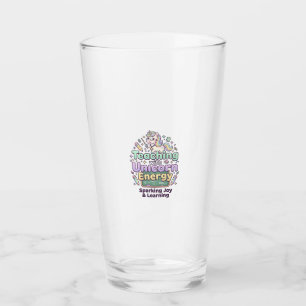 Unicorn Teaching with Unicorn Energy Bold Typograp Glass