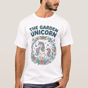Unicorn The Garden Unicorn Trendy T-Shirt Design_1