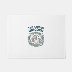 Unicorn The Garden Unicorn Trendy T-Shirt Design_1 Doormat