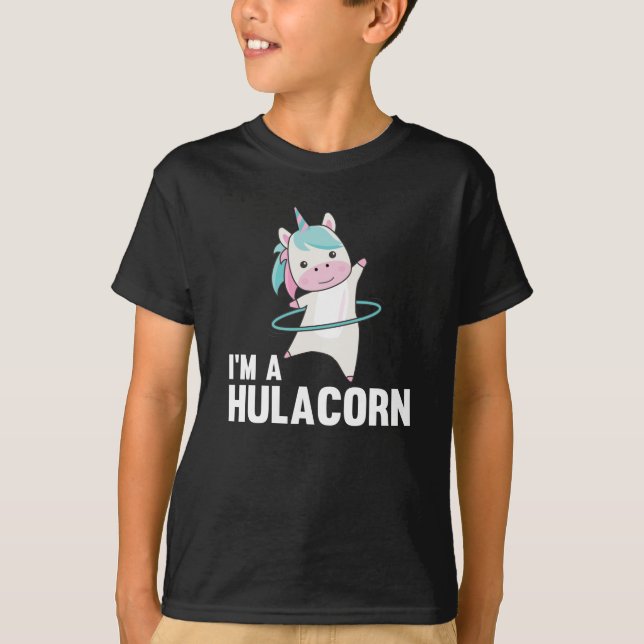 Unicorn The Hullern Sports Cute Hulacorn T-Shirt (Front)