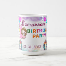 Unicorn-Themed 1st Birthday Party Mug Souvenir