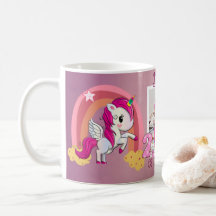 Unicorn-Themed 2nd Birthday Party Mug Souvenir