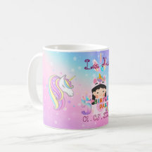 Unicorn-Themed 5th Birthday Party Mug Souvenir